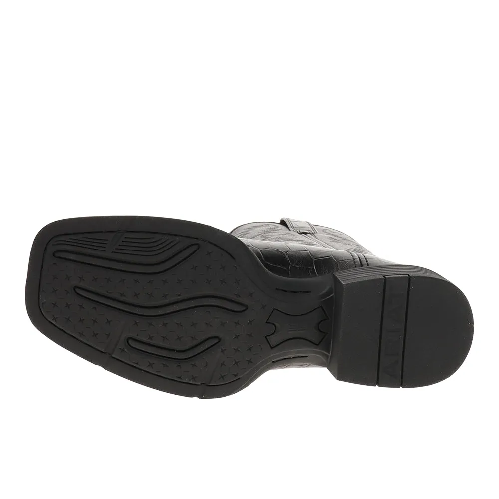 Sport Latigo Croc Wide Square Toe Pull On Cowboy Boots sold by Shoebacca product image thumbnail 5