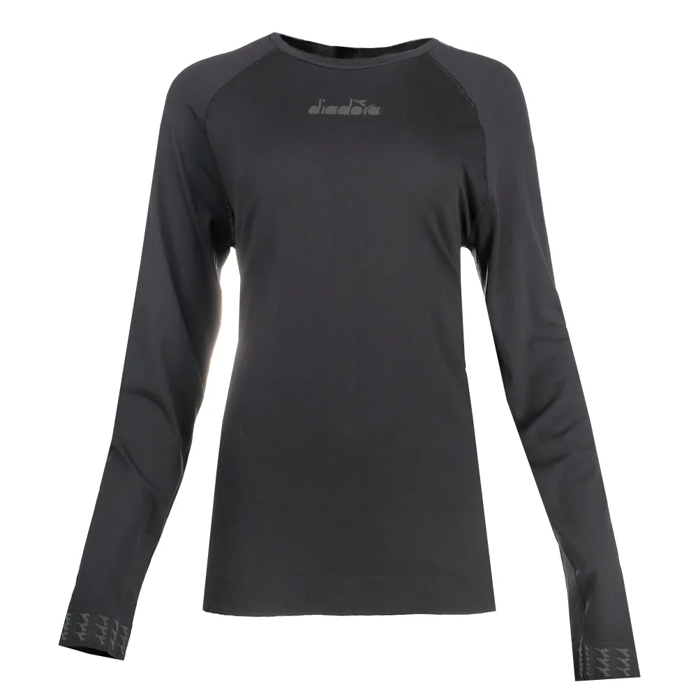 Skin Friendly Logo Crew Neck Long Sleeve Athletic T-Shirt sold by Shoebacca