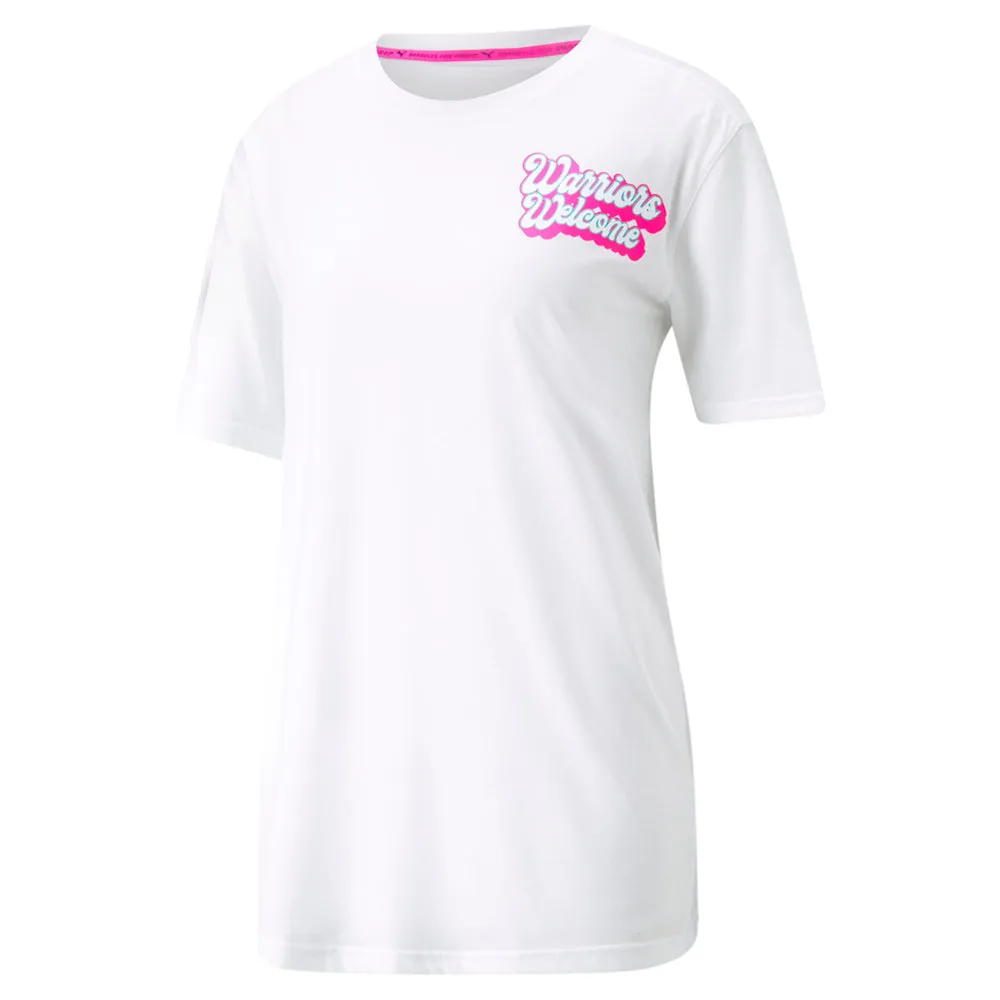 PUMA X BARBELLS FOR BOOBS Crew Neck Short Sleeve T-Shirt sold by Shoebacca