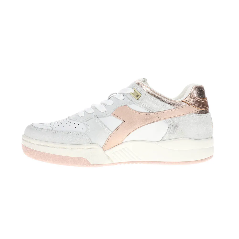 B.560 Crackle Lame Metallic Lace Up Sneakers sold by Shoebacca product image thumbnail 3