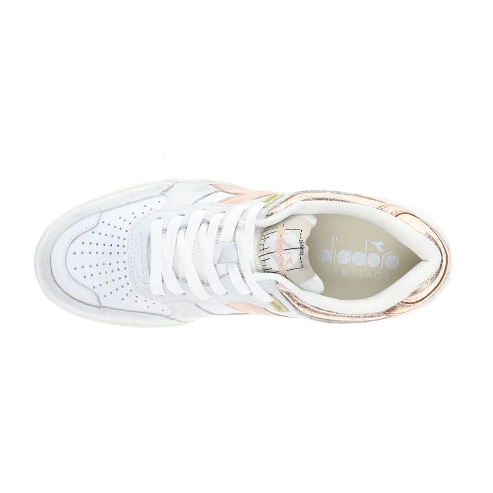 B.560 Crackle Lame Metallic Lace Up Sneakers sold by Shoebacca product image thumbnail 4