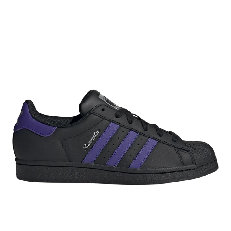 Superstar Striped Lace Up Sneakers made by Adidas