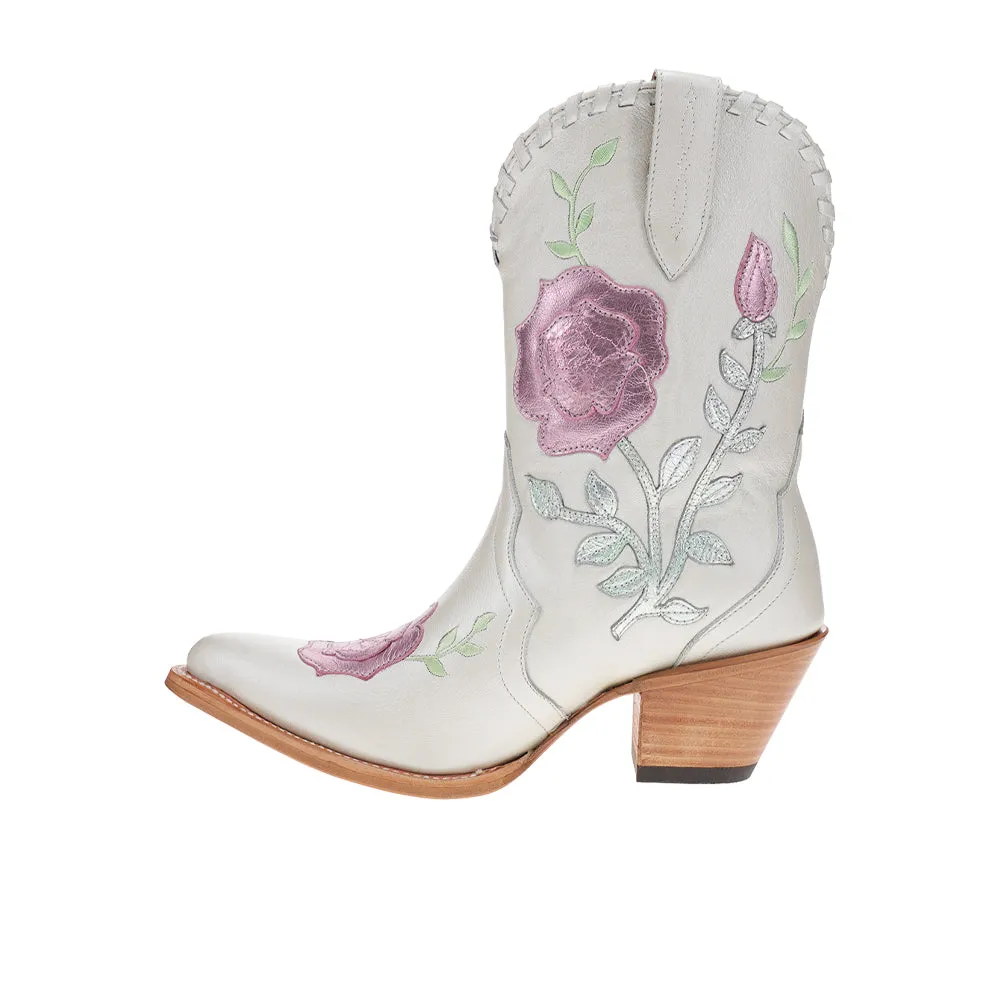 Arrosa Floral Pointed Toe Pull On Cowboy Boots sold by Shoebacca product image thumbnail 3