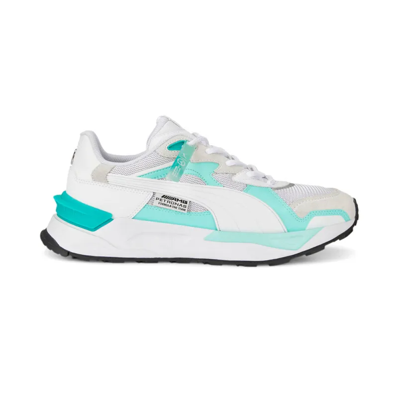 Mercedes AMG Petronas F1 x Mirage Sport Asphalt Lace Up Sneakers made by Puma