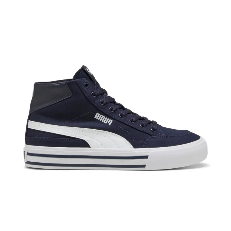 Court Classic Vulcanized Mid Formstrip Lace Up Sneakers sold by Shoebacca