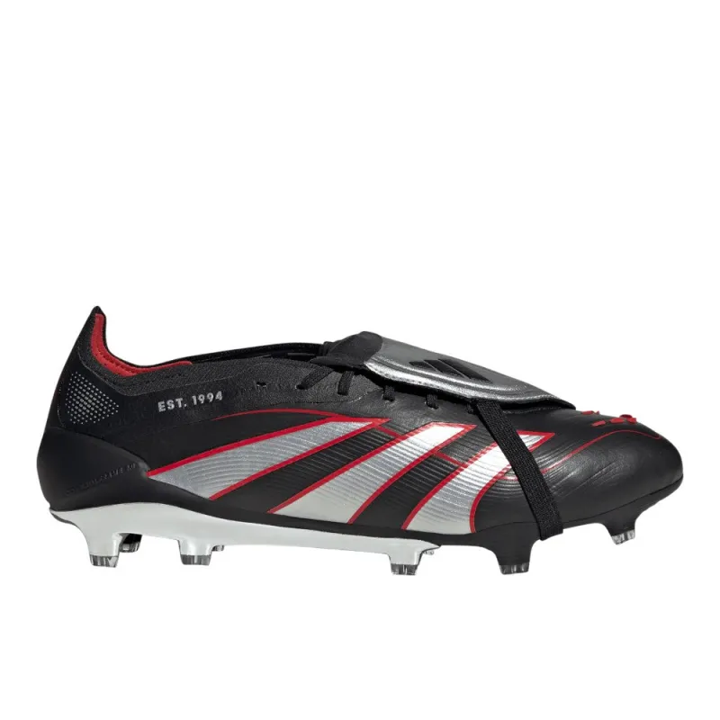 Predator Obsidian Strike Fold-Over Tongue Firm Ground Soccer Cleats made by Adidas