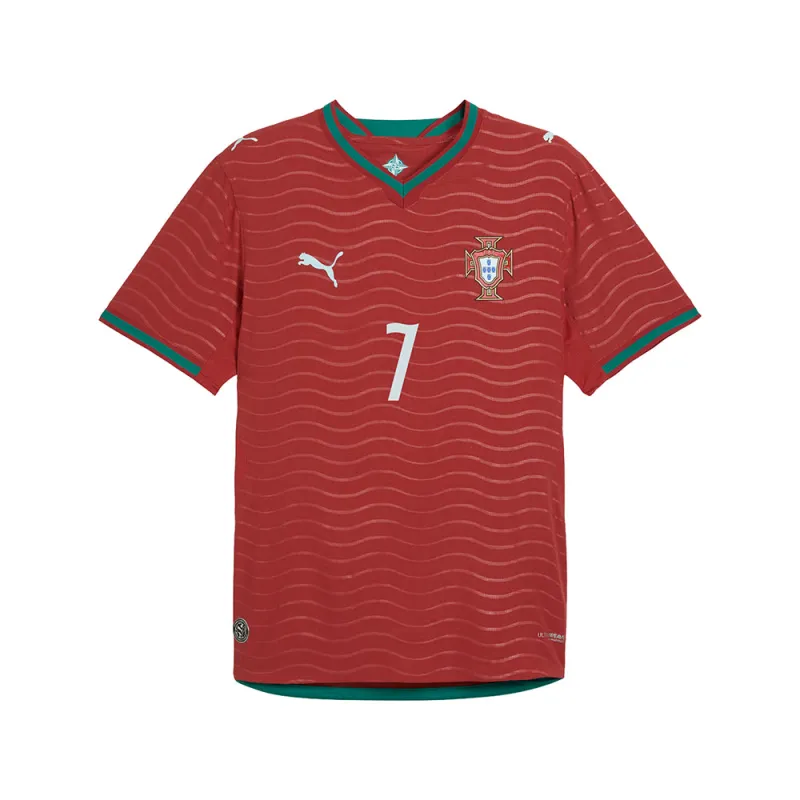 Portugal 2026 Home Ronaldo Crew Neck Short Sleeve Authentic Replica Jersey sold by Shoebacca