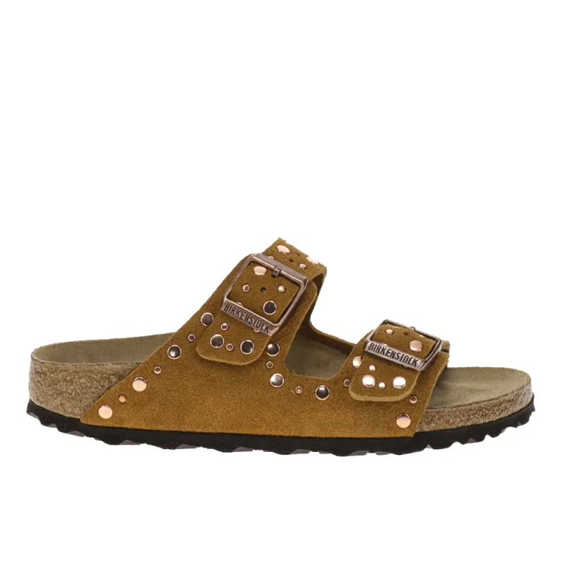Arizona Rivets Suede Sandals made by Birkenstock
