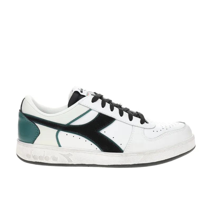 Magic Basket Low Icona Leather Lace Up Sneakers made by Diadora