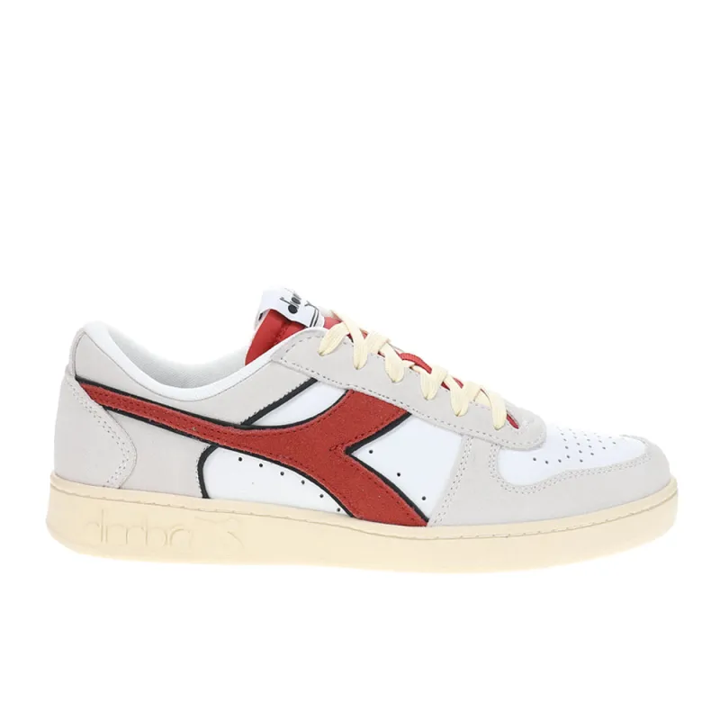 Magic Basket Low Suede Leather Lace Up Sneakers made by Diadora