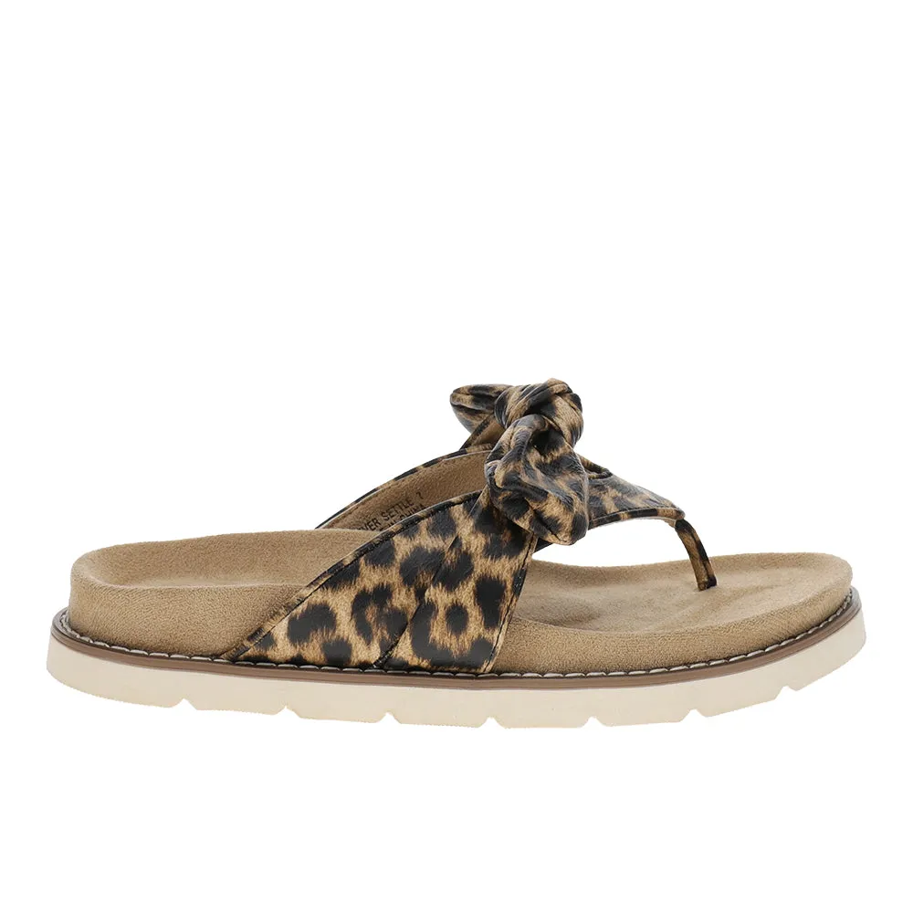 Never Settle T-Strap Sandals sold by Shoebacca