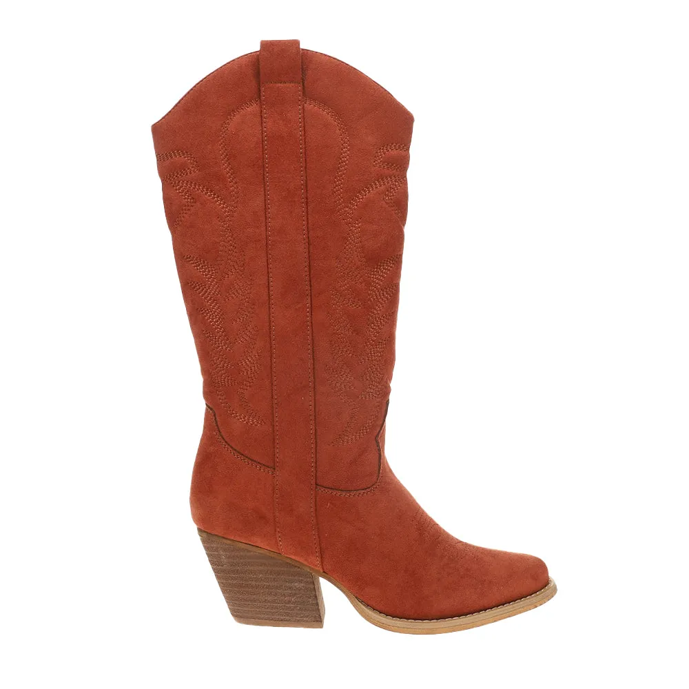 Tillie Pointed Toe Cowboy Boots sold by Shoebacca