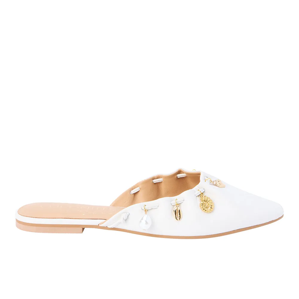 Monette Mule Flats sold by Shoebacca