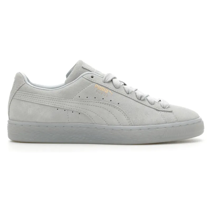 Suede Classic Mono Gold Lace Up Sneakers made by Puma