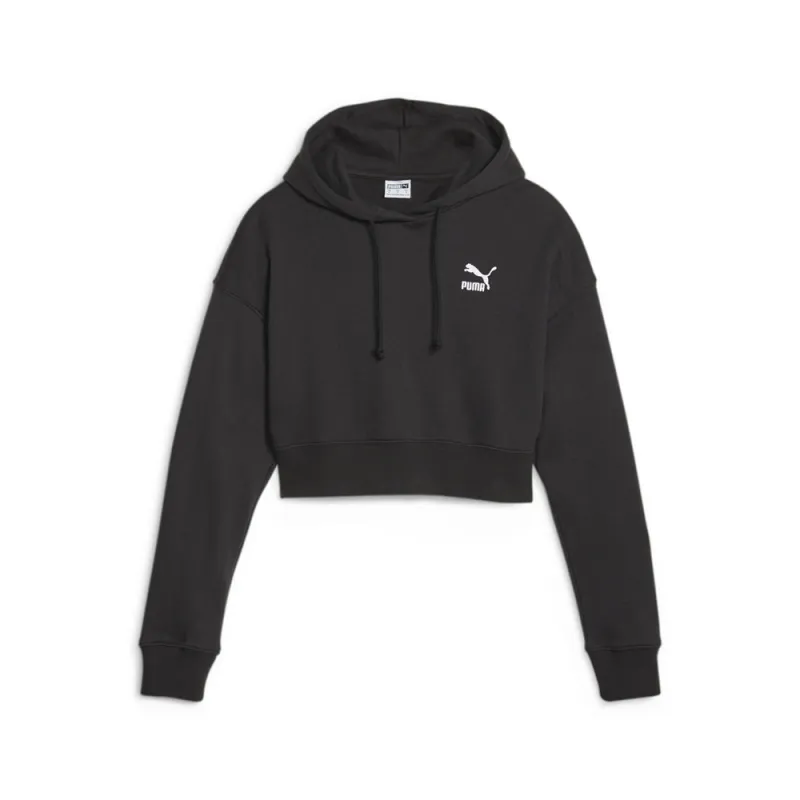 Classics Cropped Drawstring Pullover Hoodie made by Puma