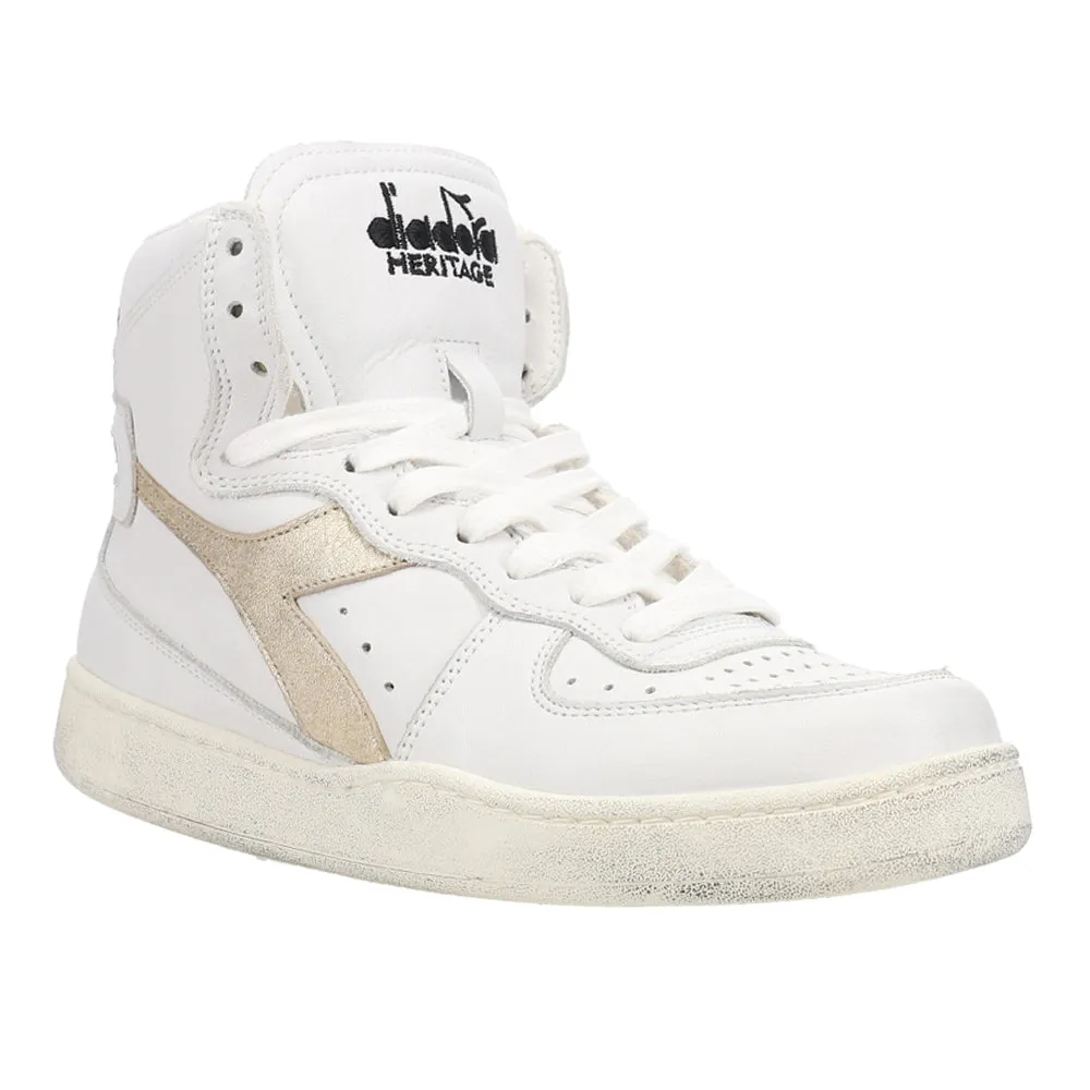 Mi Basket Used Perforated Metallic High Top Sneakers sold by Shoebacca product image thumbnail 2