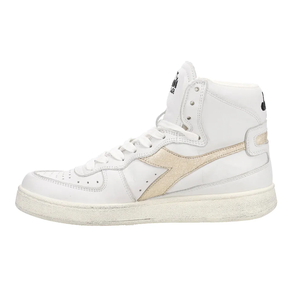 Mi Basket Used Perforated Metallic High Top Sneakers sold by Shoebacca product image thumbnail 3