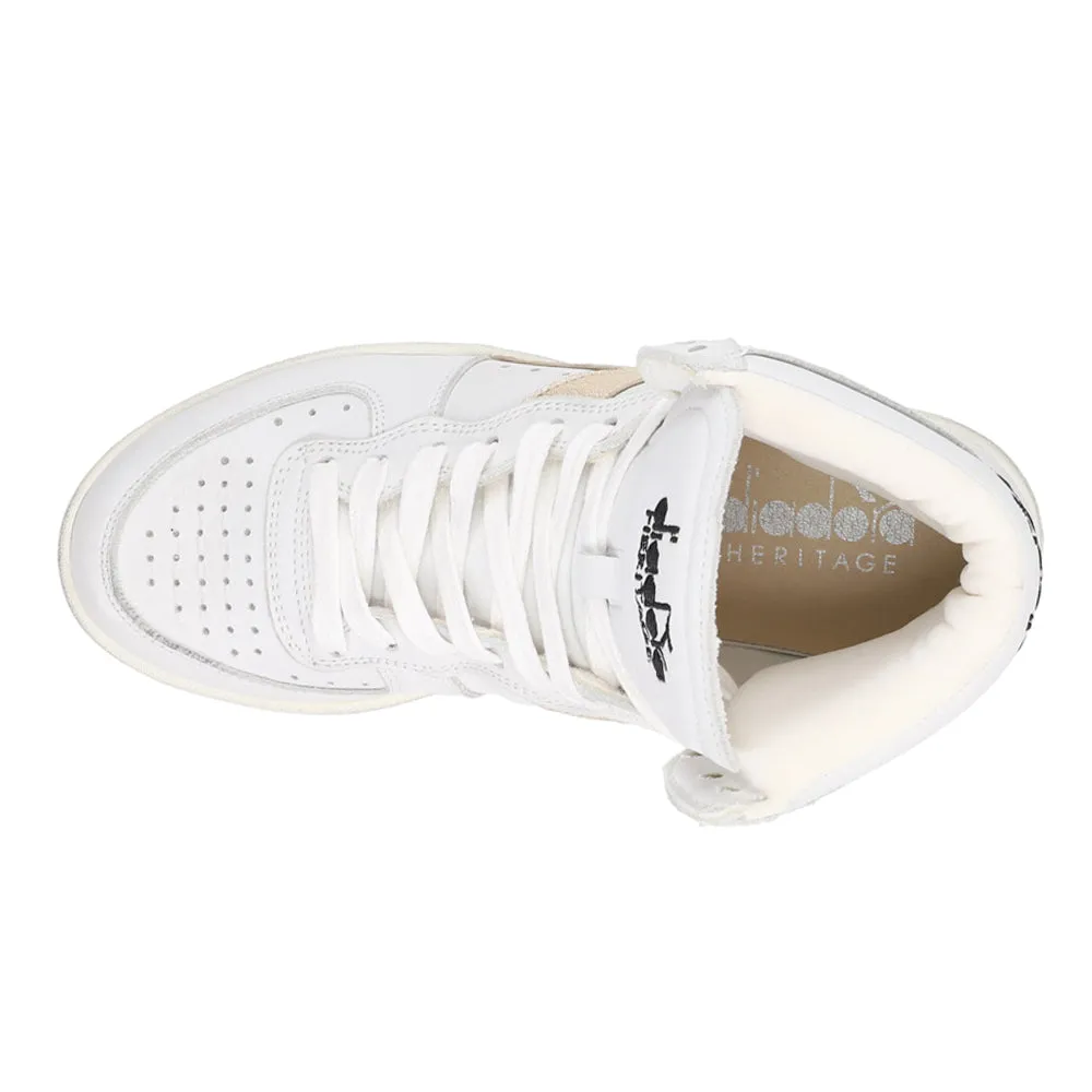 Mi Basket Used Perforated Metallic High Top Sneakers sold by Shoebacca product image thumbnail 4