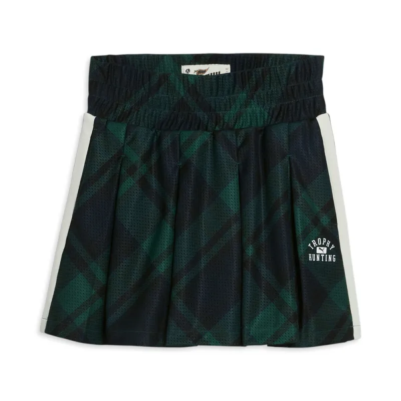 PUMA X TROPHY HUNTING Plaid High Waisted Basketball Skirt made by Puma