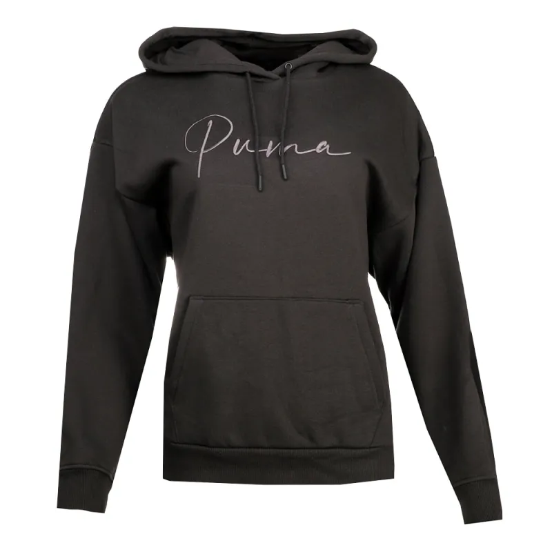 Tonal Script Pullover Hoodie made by Puma
