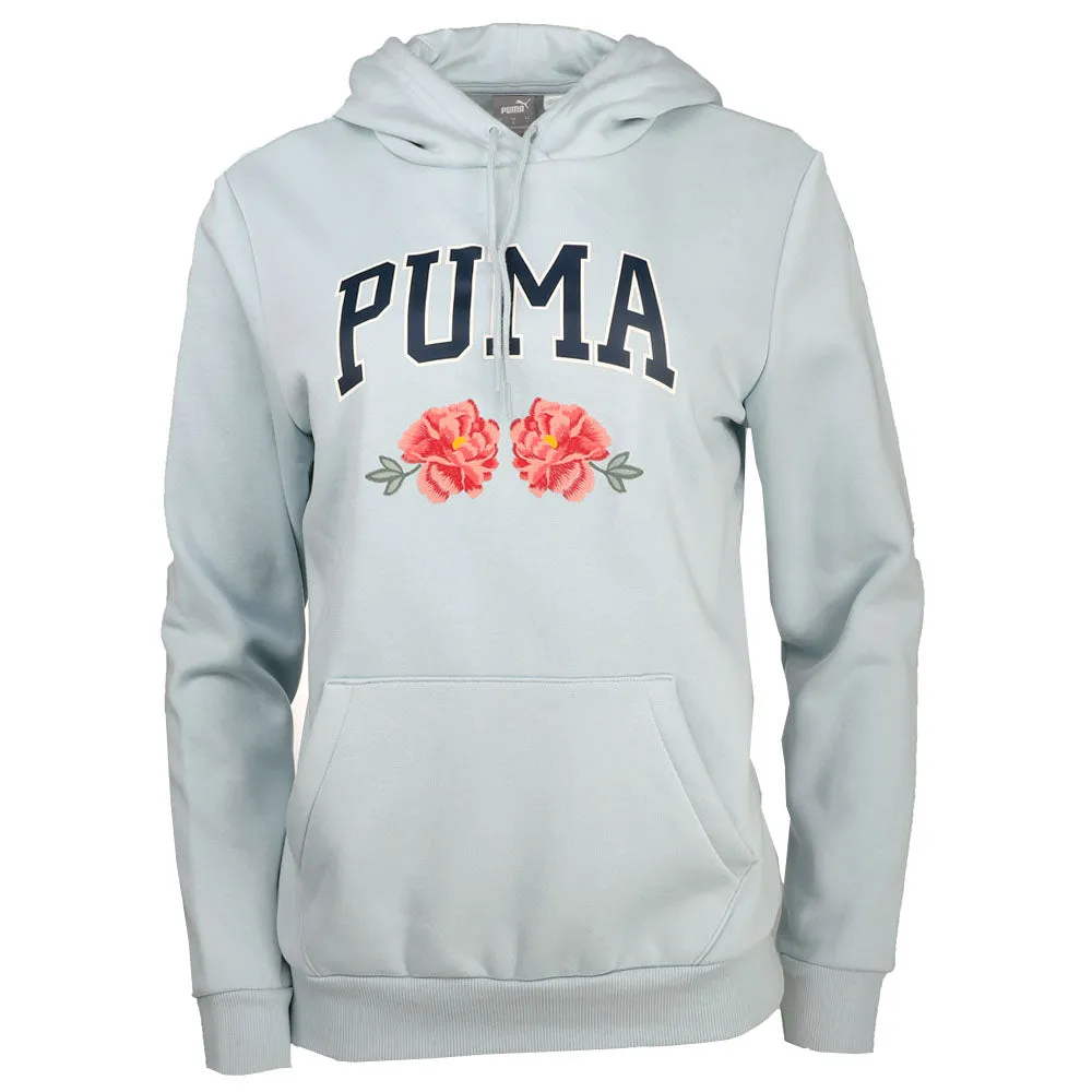 Faux Embroidery Floral Pullover Hoodie sold by Shoebacca