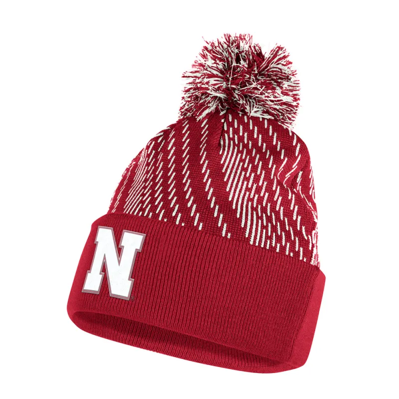 Nebraska Cornhuskers Players Cuff Beanie made by Adidas