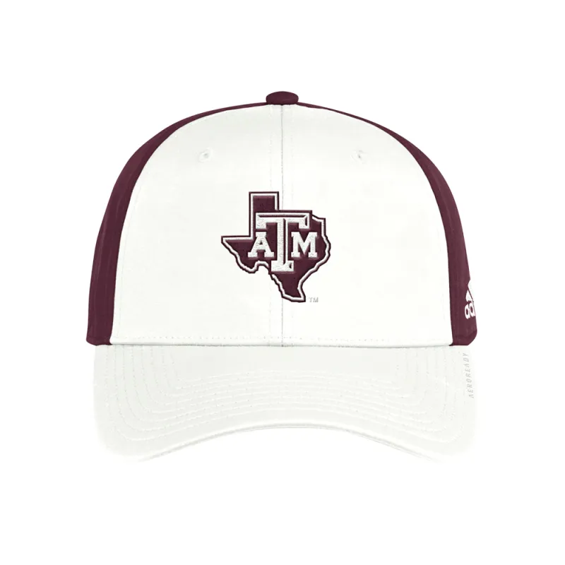 Texas A&M Aggies Coach Slouch Flex Cap made by Adidas