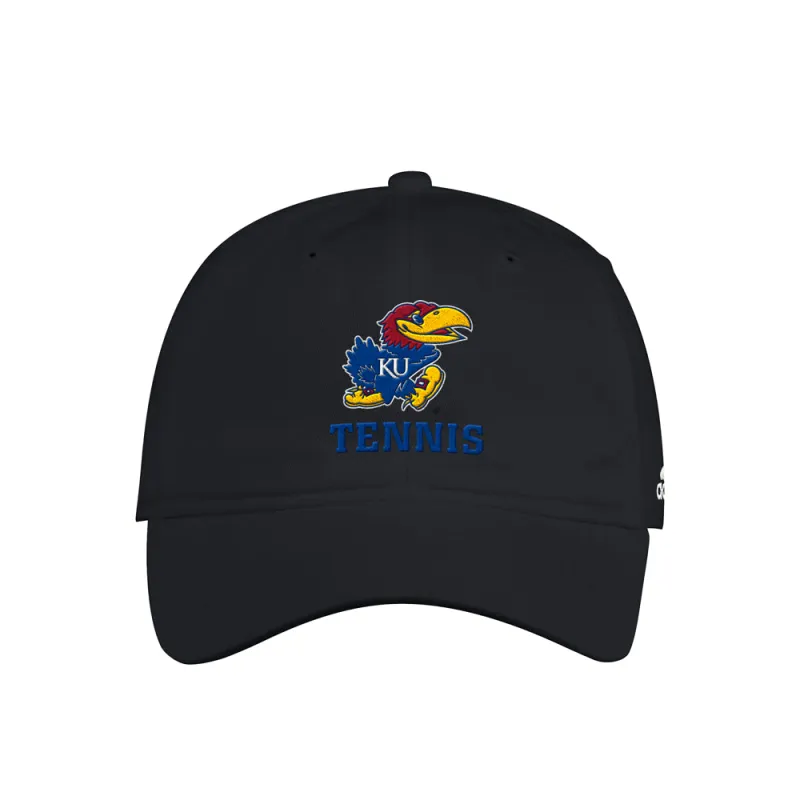 Kansas Jayhawks Tennis Adjustable Slouch Cap made by Adidas