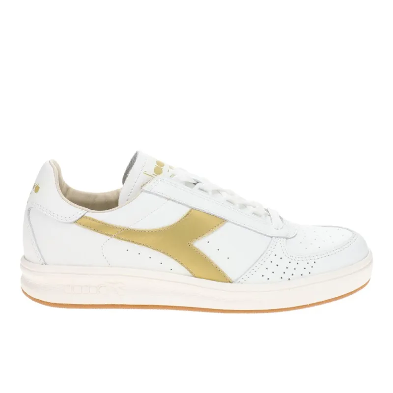 B.Elite H Italia Sport Perforated Lace Up Sneakers made by Diadora