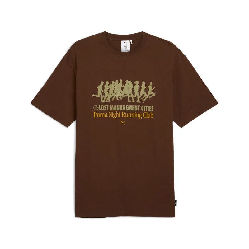 PUMA X LOST MANAGEMENT CITIES Graphic Crew Neck Short Sleeve T-Shirt made by Puma