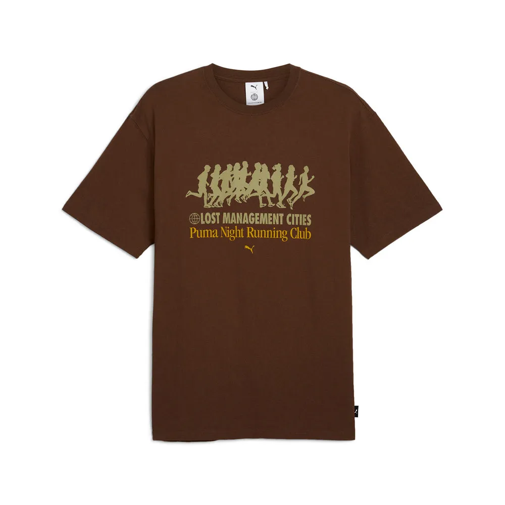 PUMA X LOST MANAGEMENT CITIES Graphic Crew Neck Short Sleeve T-Shirt sold by Shoebacca