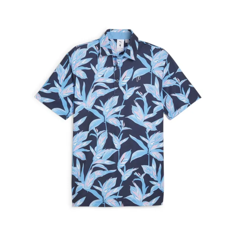 PUMA X PALM TREE CREW Floral Short Sleeve Polo Shirt made by Puma