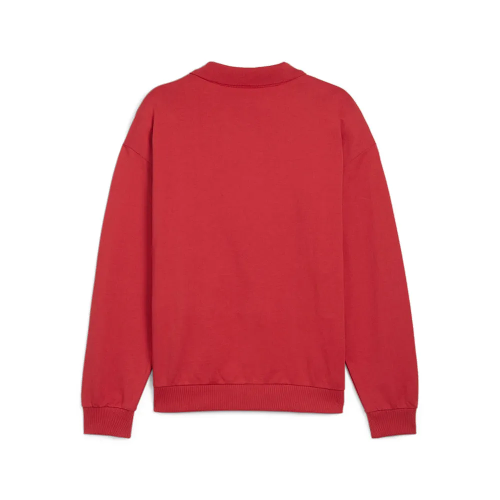 AC Milan Culture Sweat Drill Long Sleeve Polo Shirt sold by Shoebacca product image thumbnail 2