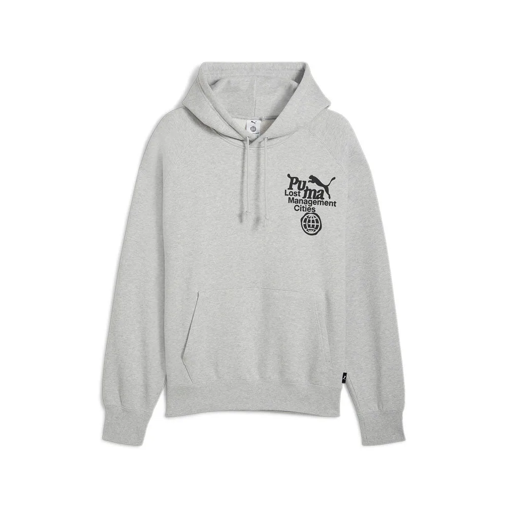 PUMA X LOST MANAGEMENT CITIES Logo Pullover Hoodie sold by Shoebacca