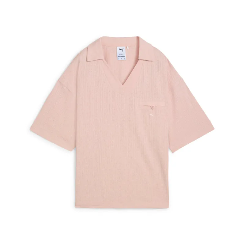 Yona Oversized Short Sleeve Polo Shirt made by Puma