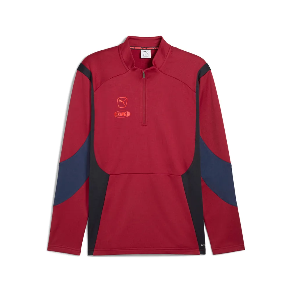 King Pro Mock Neck Long Sleeve Quarter Zip Pullover sold by Shoebacca