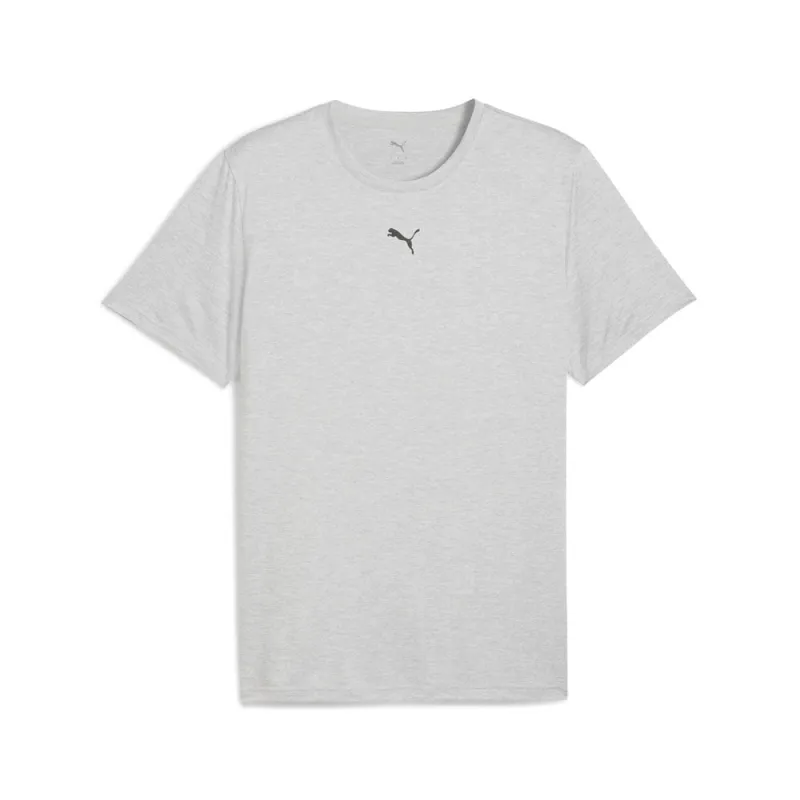 Train All Day Essentials Heather Cat Crew Neck Short Sleeve T-Shirt (Cf Small Cat) made by Puma