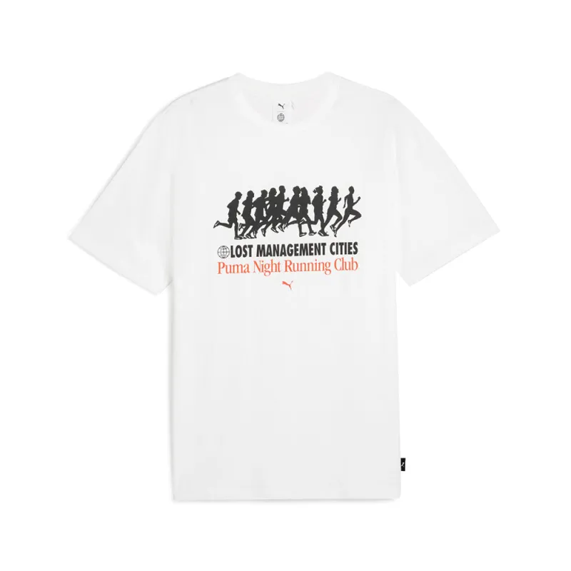PUMA X LOST MANAGEMENT CITIES Graphic Crew Neck Short Sleeve T-Shirt made by Puma