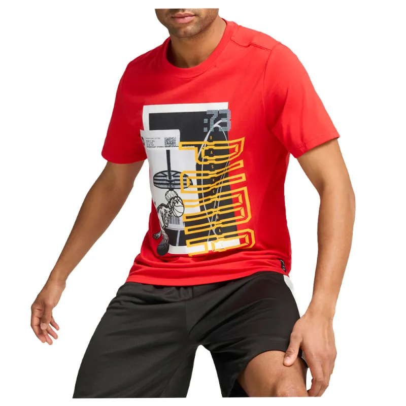 Winning Shot 1 Crew Neck Short Sleeve T-Shirt made by Puma