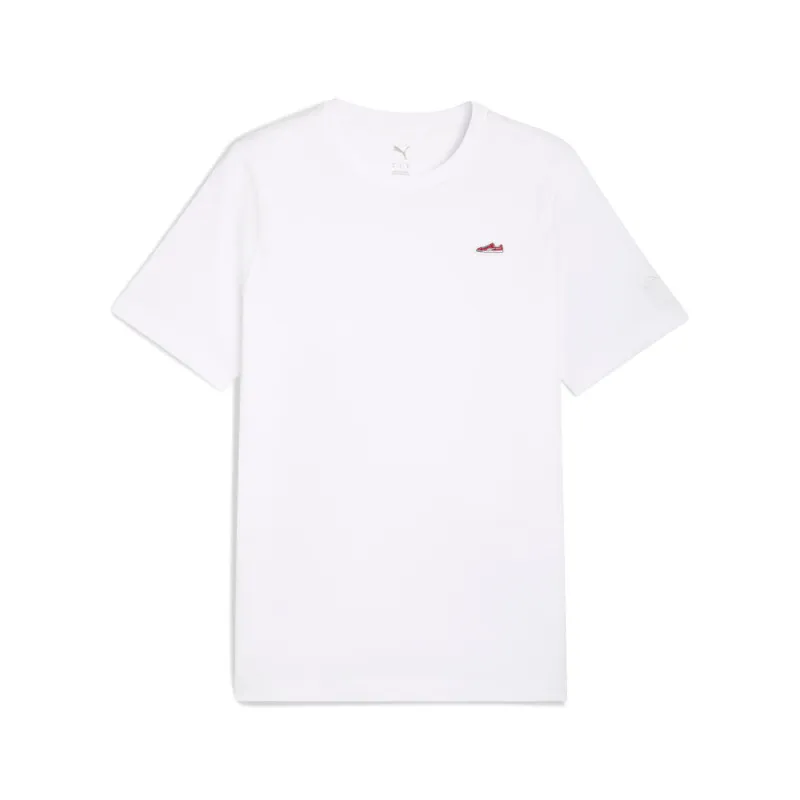 Wardrobe Essentials Suede Crew Neck Short Sleeve T-Shirt made by Puma