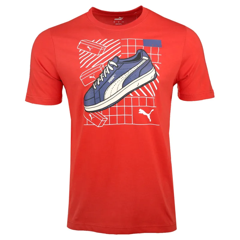 Sport Graphic Crew Neck Short Sleeve T-Shirt made by Puma