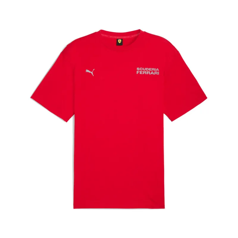 Scuderia Ferrari Lifestyle Crew Neck Short Sleeve T-Shirt made by Puma