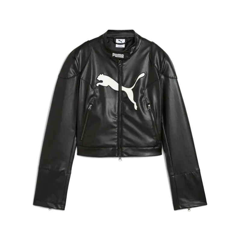 Future Archive Pleather Racer Full Zip Jacket made by Puma