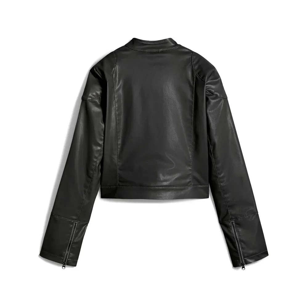Future Archive Pleather Racer Full Zip Jacket sold by Shoebacca product image thumbnail 2