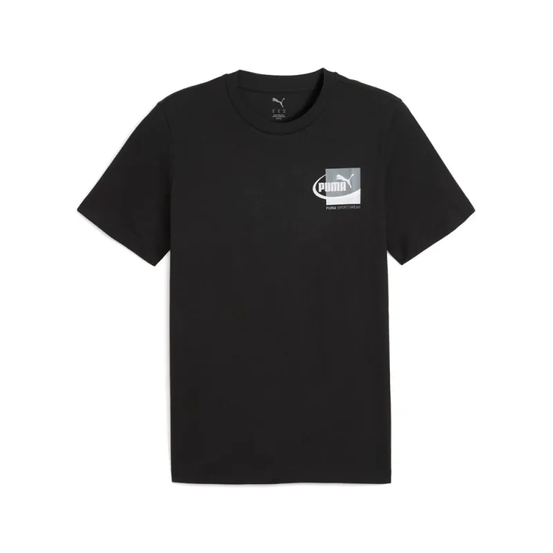 House of Graphics Small Box Crew Neck Short Sleeve T-Shirt made by Puma