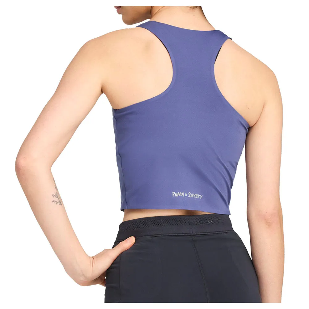 PUMA X SAYSKY Run Crop Crew Neck Athletic Tank Top sold by Shoebacca product image thumbnail 4