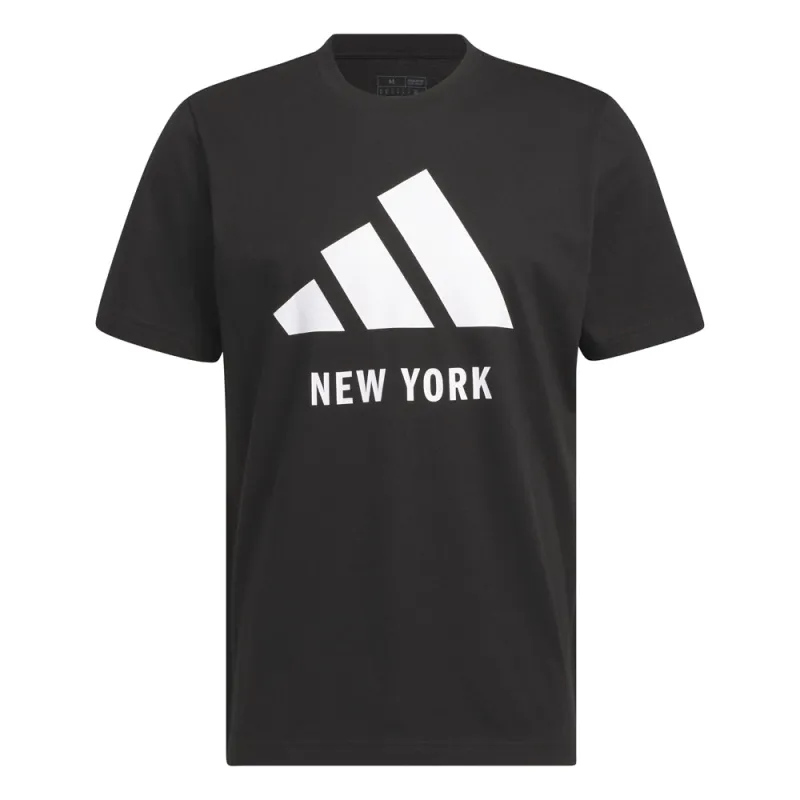 Key City New York Graphic Crew Neck Short Sleeve T-Shirt made by Adidas