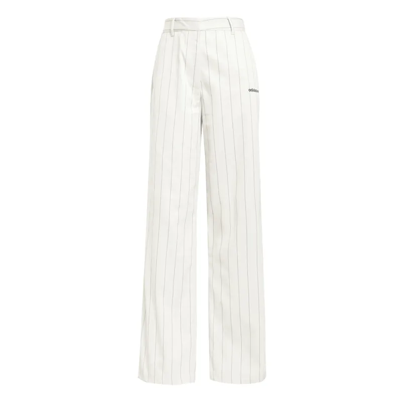 Pinstripe Twill Loose Trousers made by Adidas