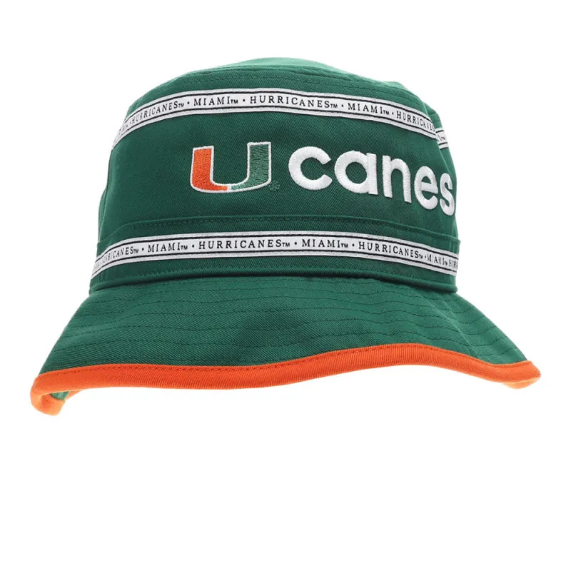 Miami Hurricanes Bucket Hat made by Adidas