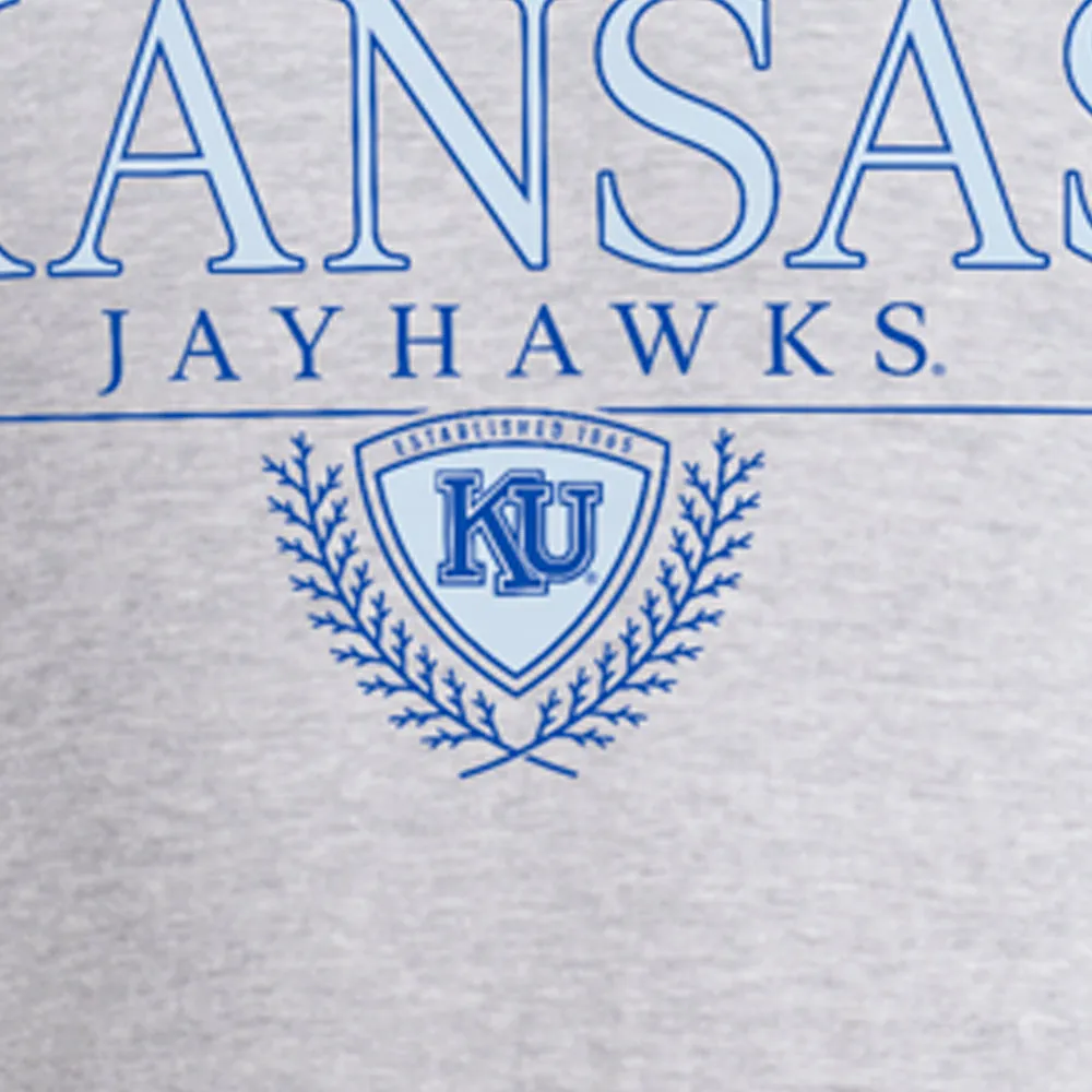 Kansas Jayhawks Fresh Logo Crew Neck Short Sleeve T-Shirt sold by Shoebacca product image thumbnail 4